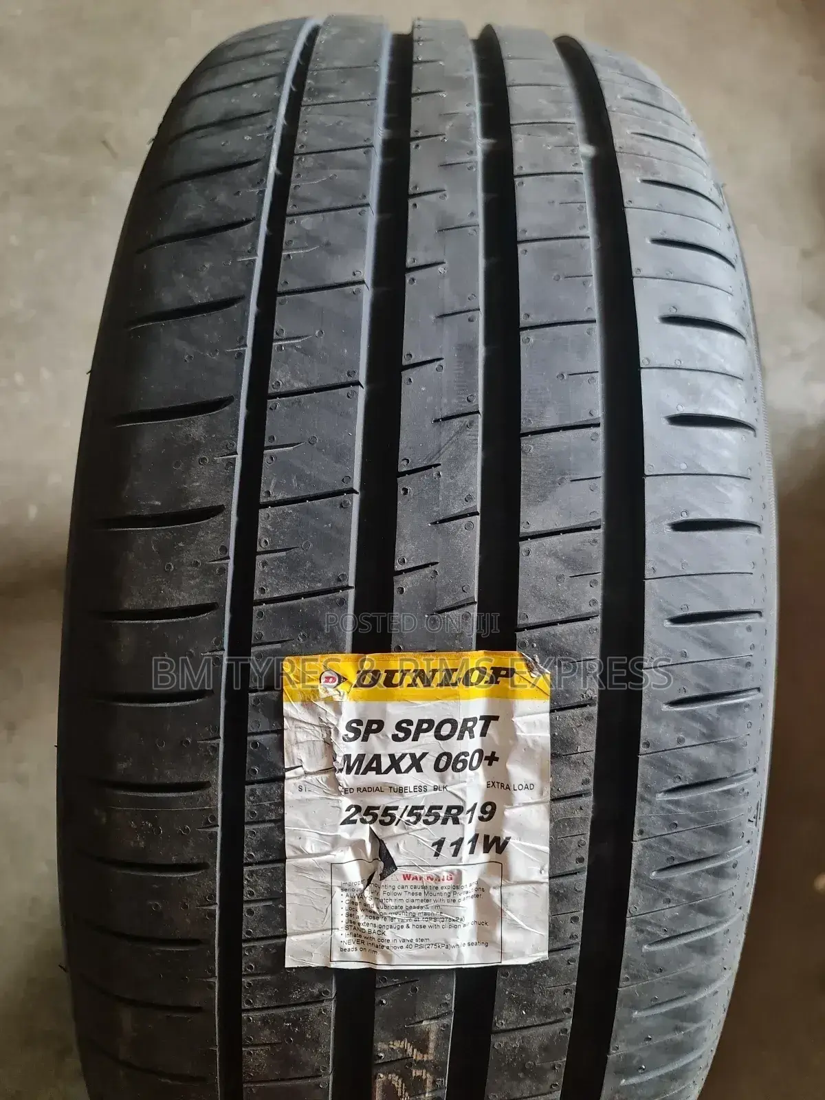 255 /55 R19 Dunlop Tyres (Sp Sport Max060+)