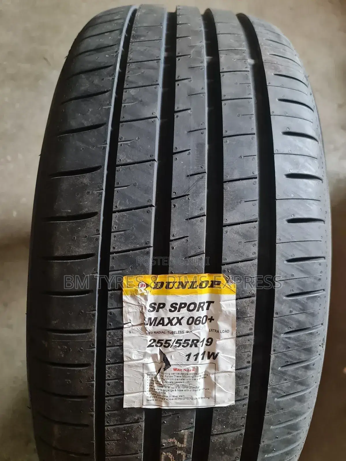 255 /55 R19 Dunlop Tyres (Sp Sport Max060+)