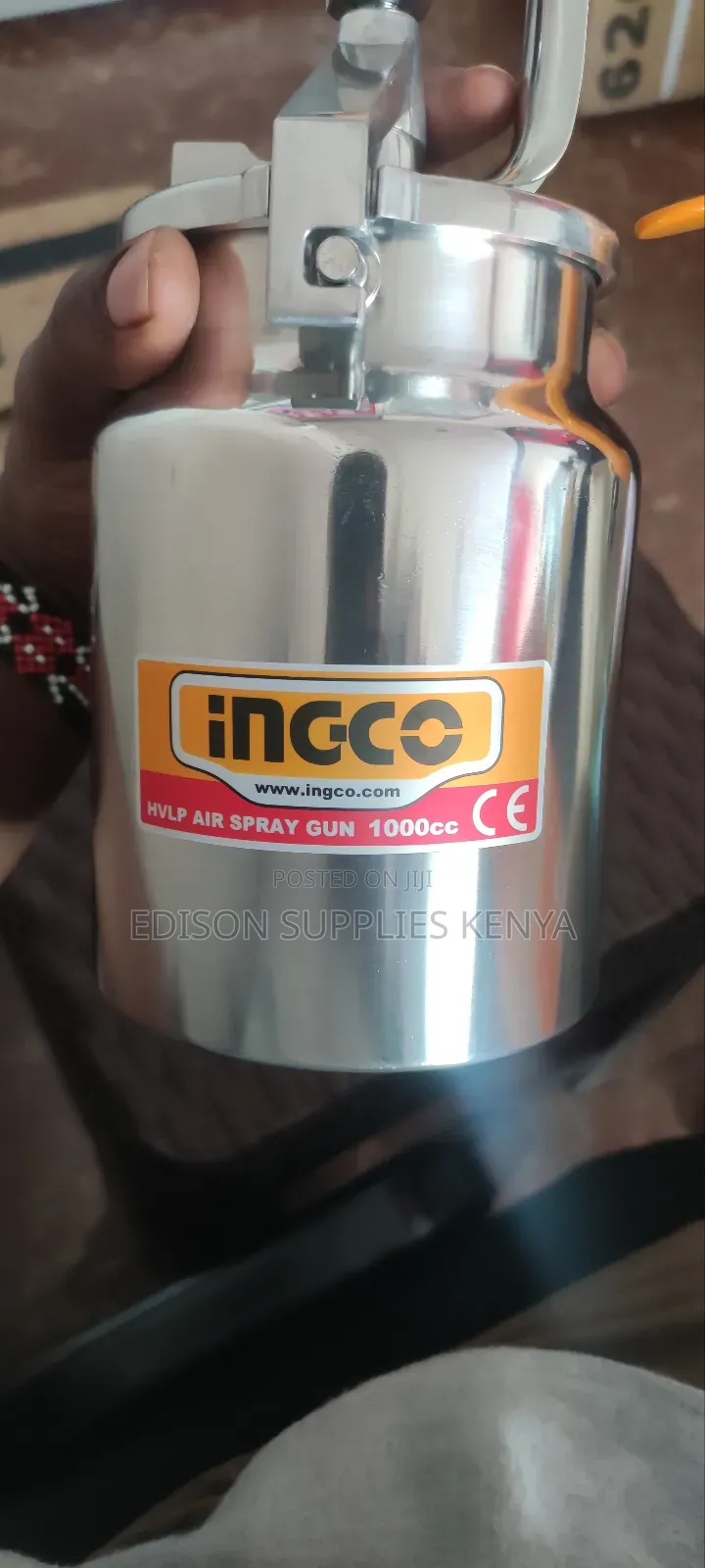 Ingco Hvlp Air Spray Gun 1000cc 1.4mm Nozzle Compressor Paint Sprayer