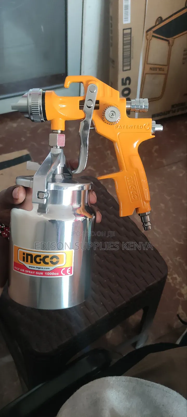 Ingco Hvlp Air Spray Gun 1000cc 1.4mm Nozzle Compressor Paint Sprayer
