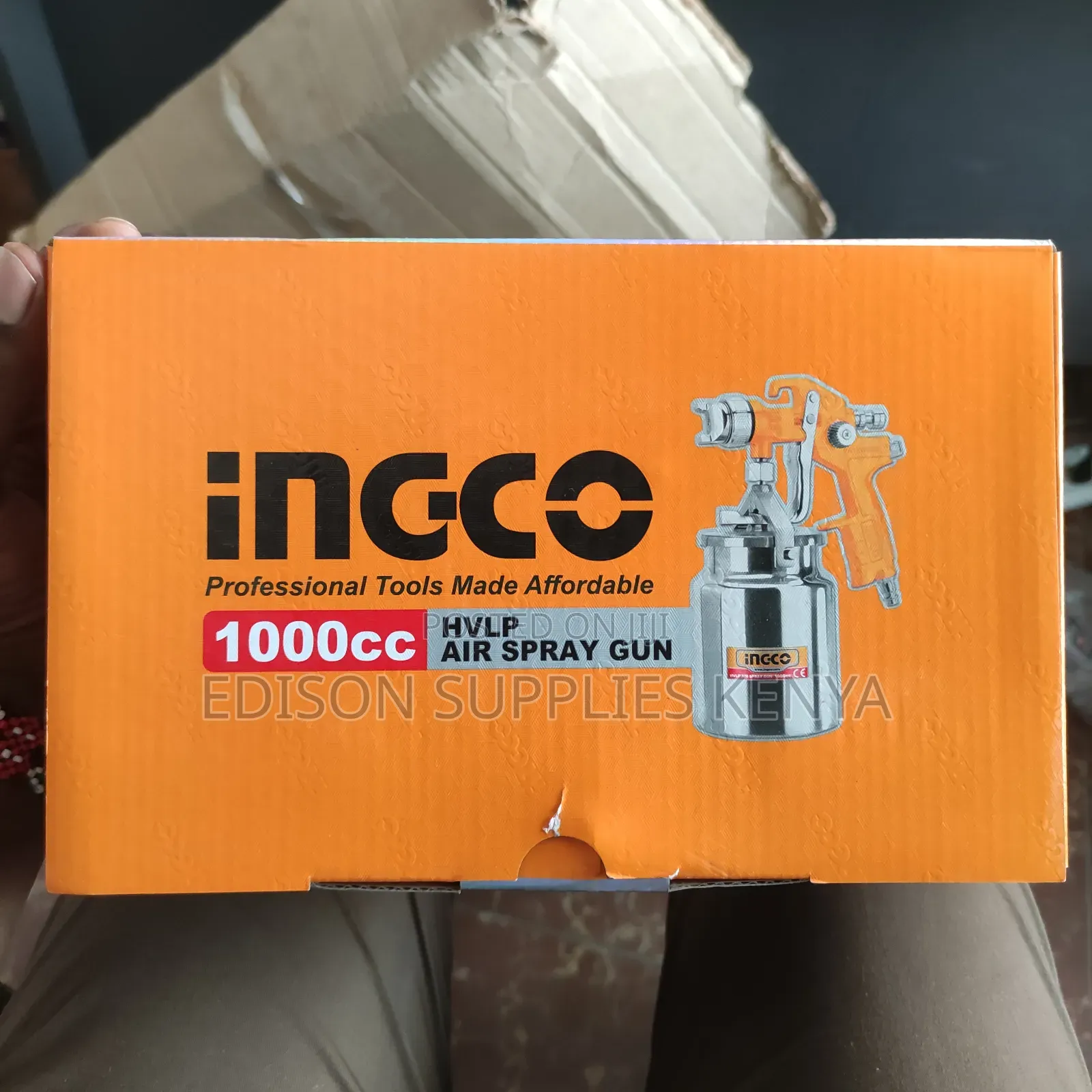 Ingco Hvlp Air Spray Gun 1000cc 1.4mm Nozzle Compressor Paint Sprayer