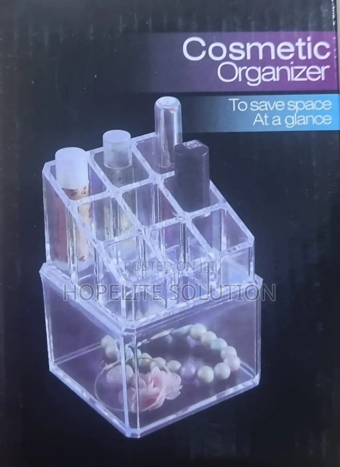 9 Grid 2 Layer Cosmetic Organizer