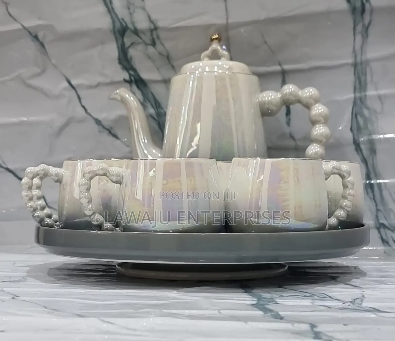 Rotating Tray Tea Set
