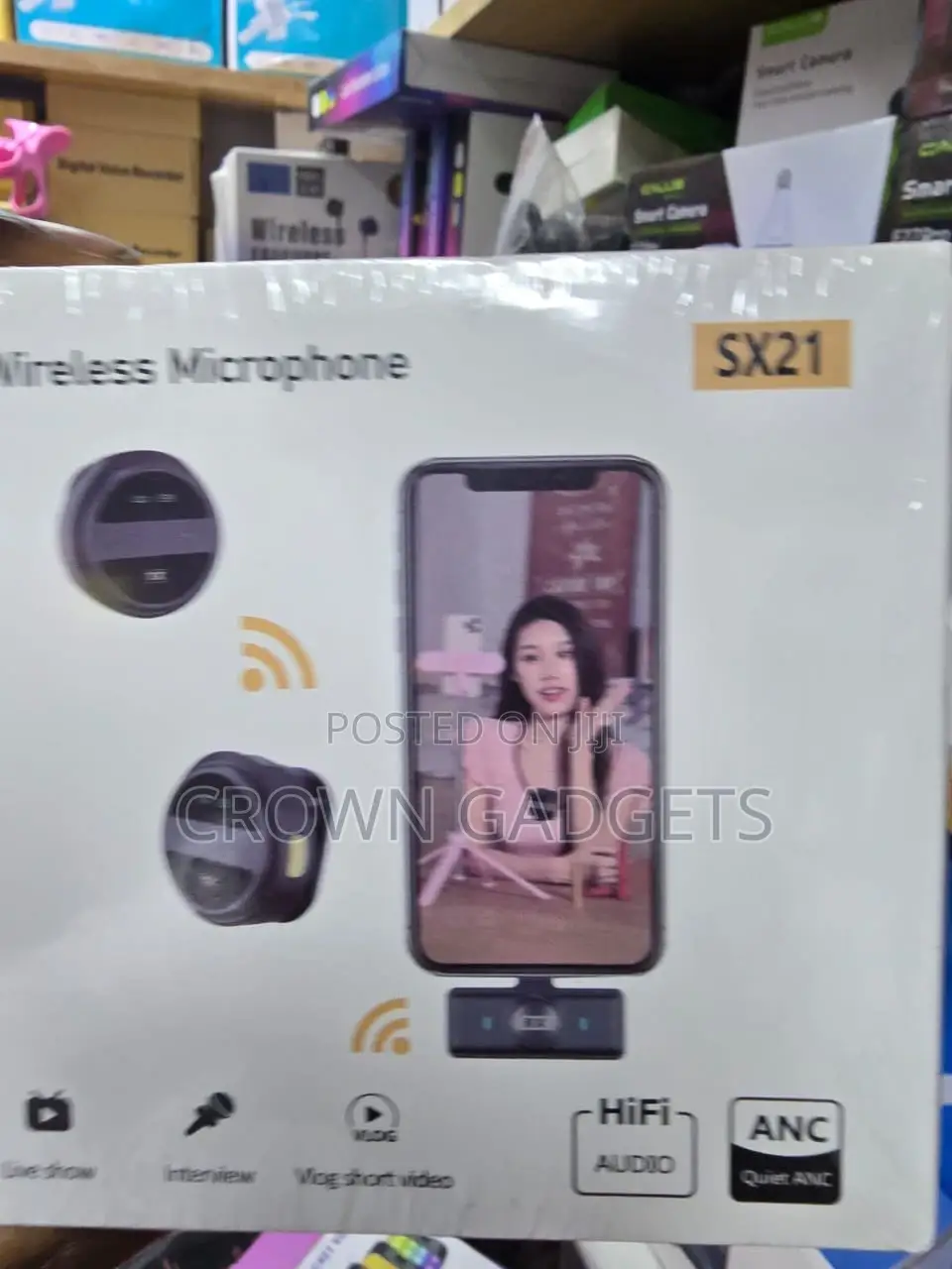 Sx21 2.4g Lavalier Mic For Smartphone, Camera Vlog