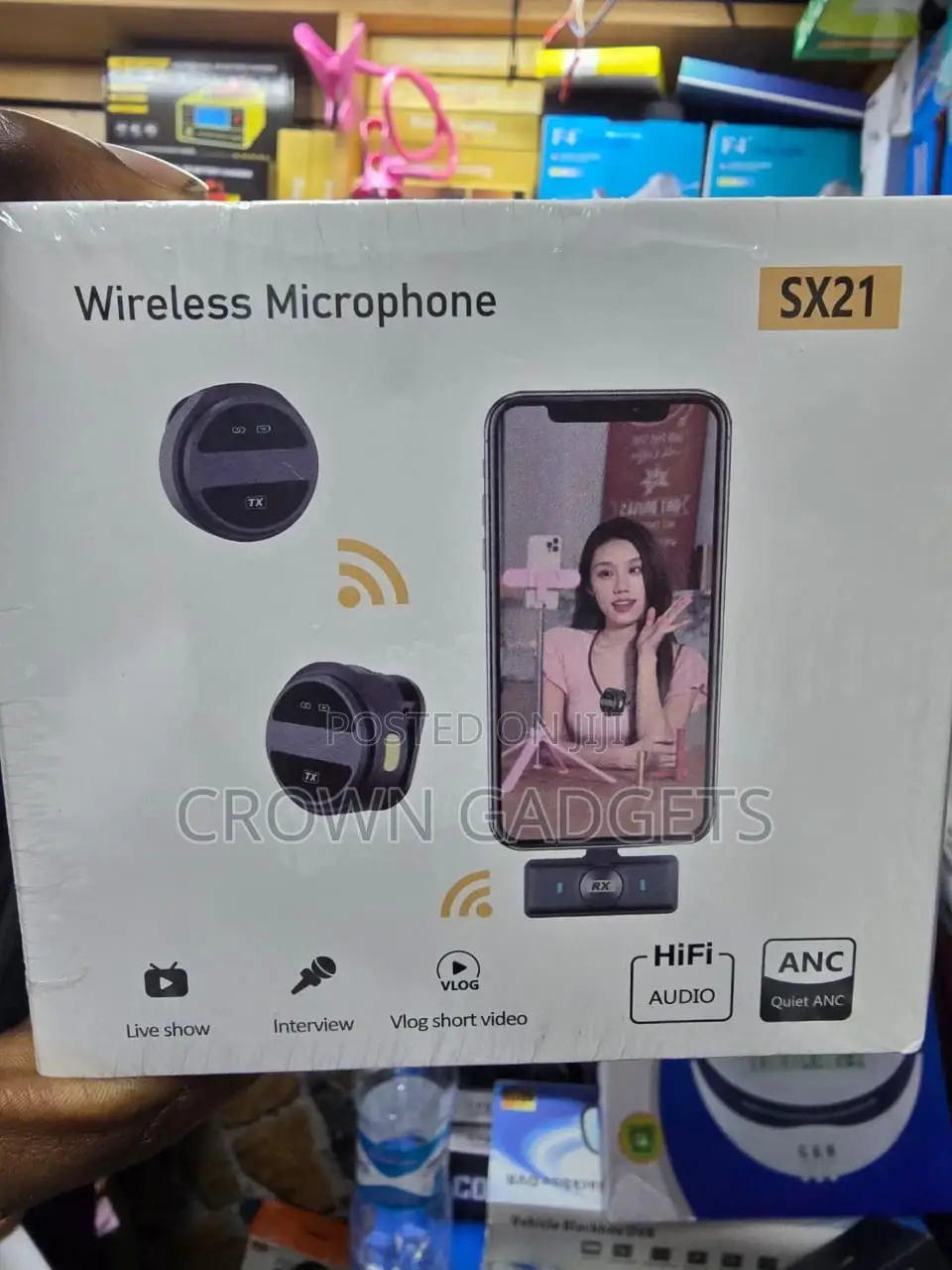 Sx21 Magnetic Clip-on Wireless Microphone, Type-c Port