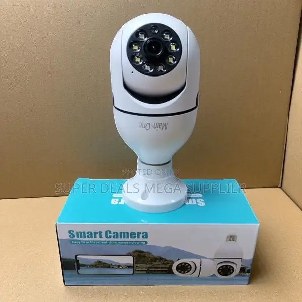 1080p Smart Bulb Security Camera 360° View Night Vision Two Way Talk