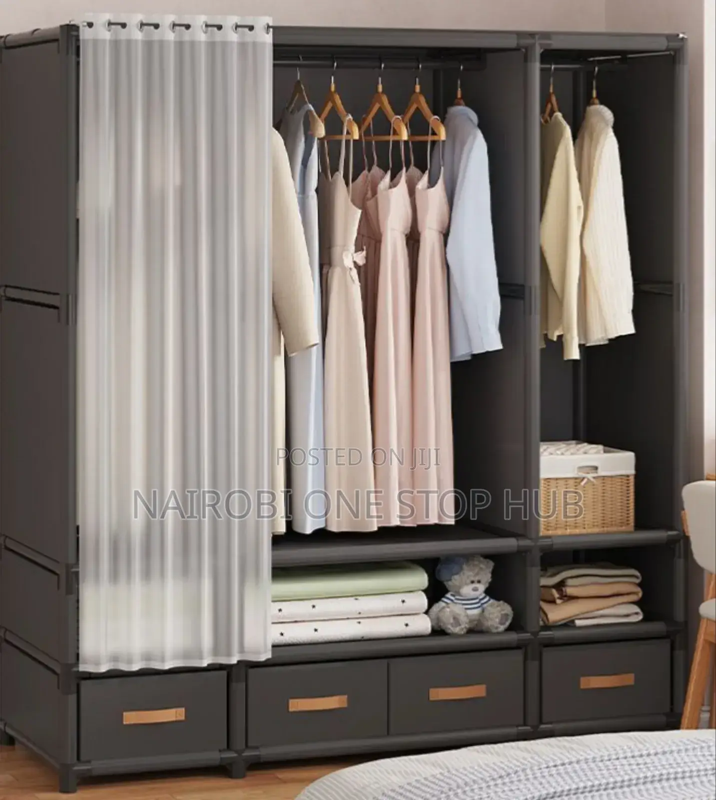 Heavy Duty Metallic Wardrobe