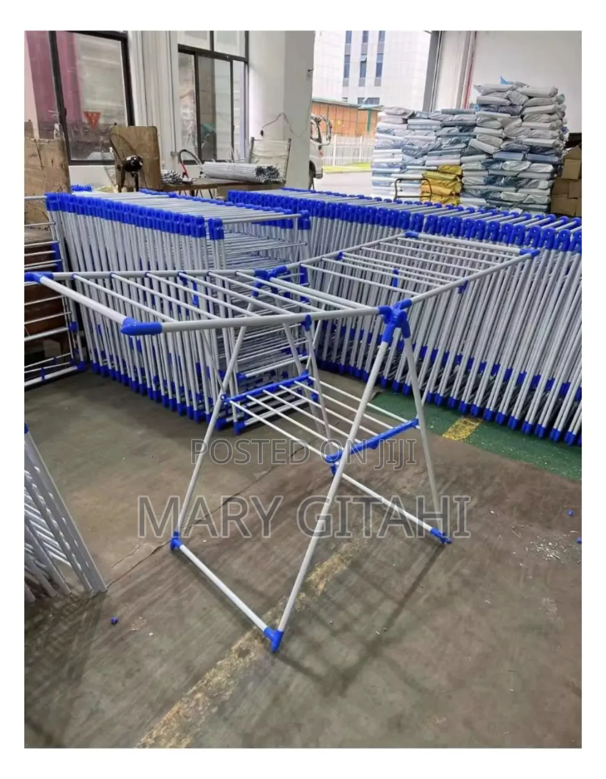 Foldable/Portable Clothes Drying and Hanging Rack ;