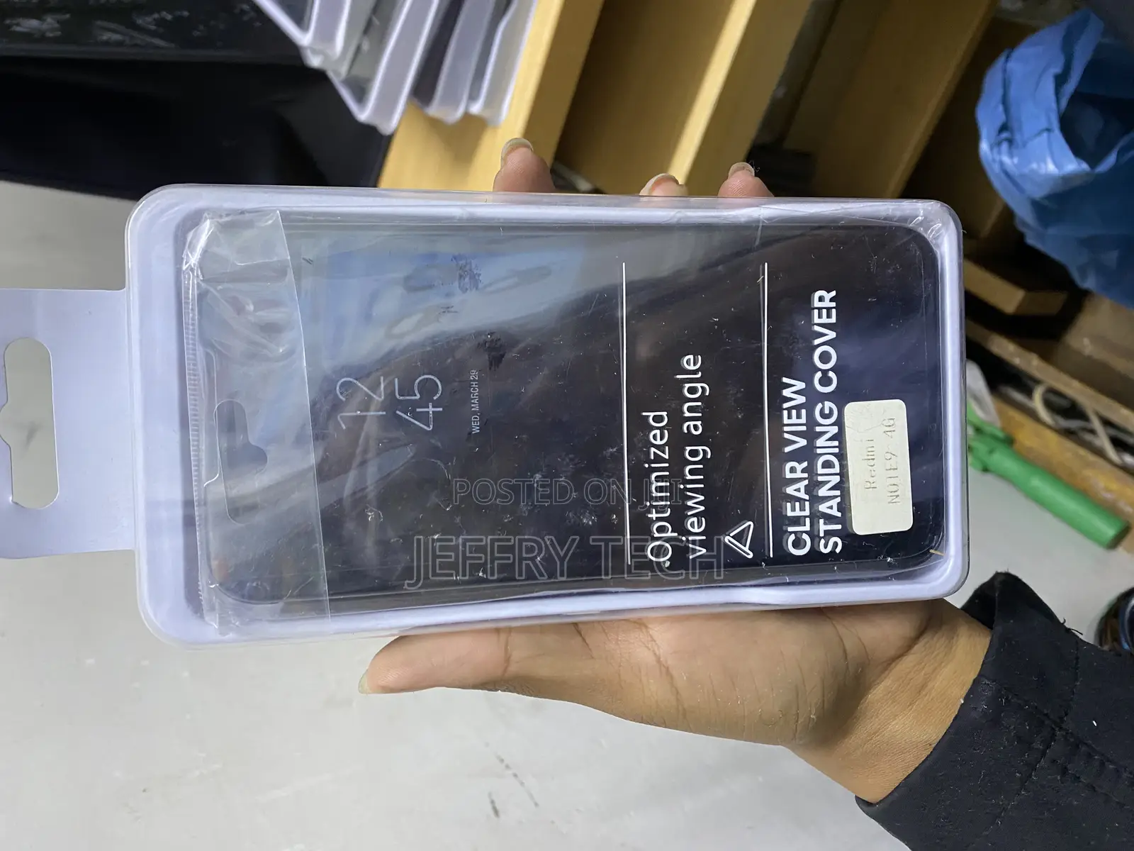 Fastship Clear View Samsung Galaxy S10 Lite Mirror Flip Leather Case