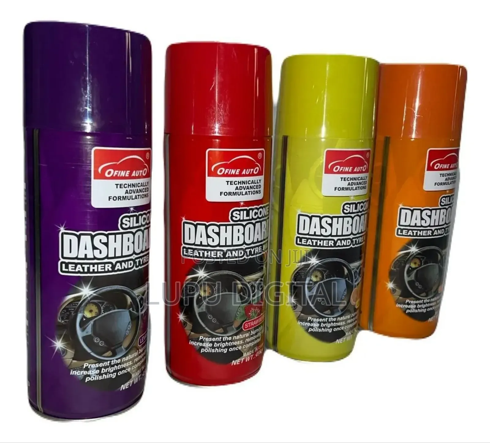 Ofine Auto Silicone Spray 450ml Dashboard Leather Tyre Wax
