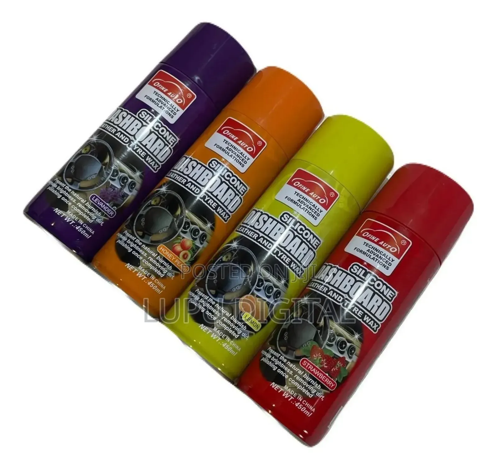 Ofine Auto Silicone Spray 450ml Dashboard Leather Tyre Wax