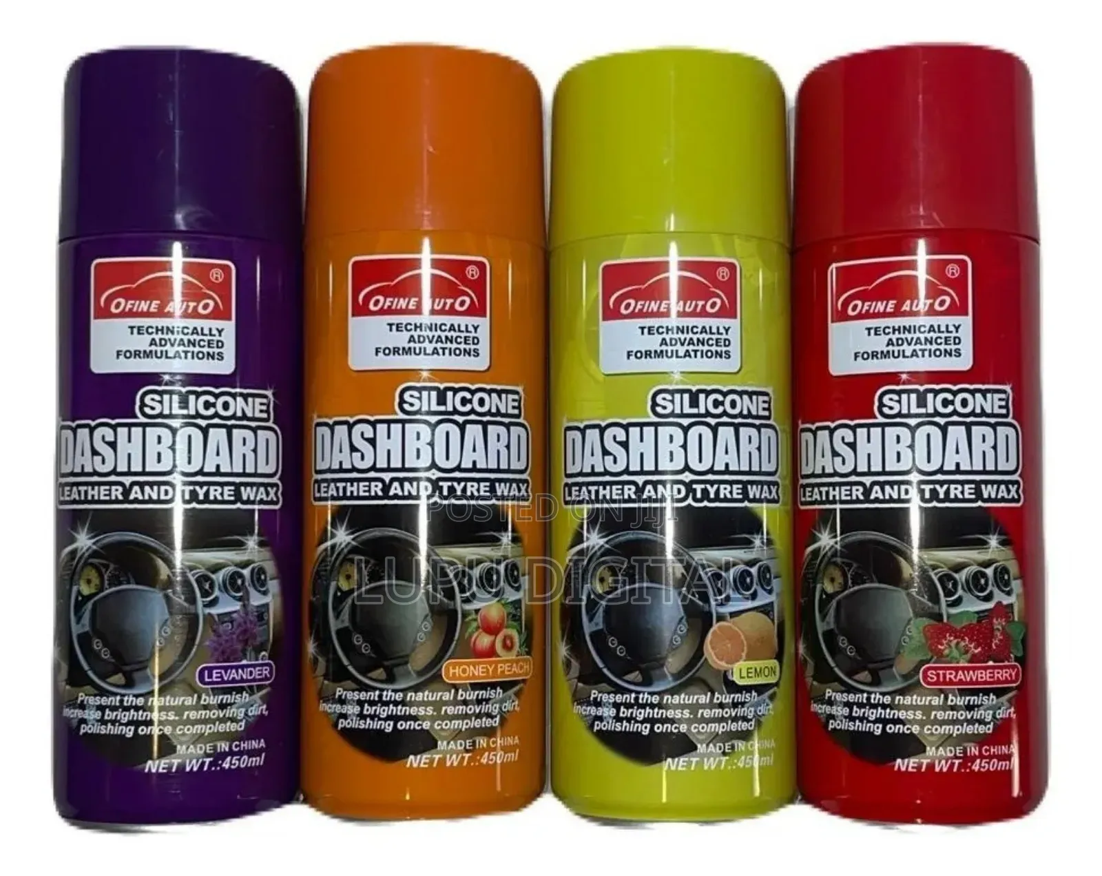 Ofine Auto Silicone Spray 450ml Dashboard Leather Tyre Wax