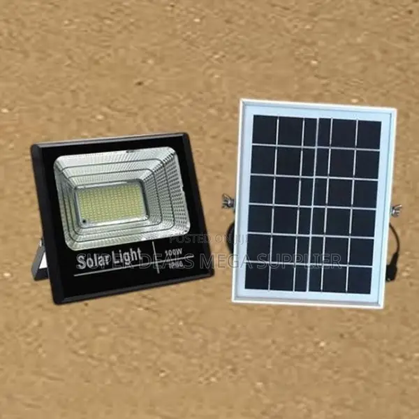 100 Watts Solar Flood Light Ip66 Waterproof Maintenance Free Outdoor