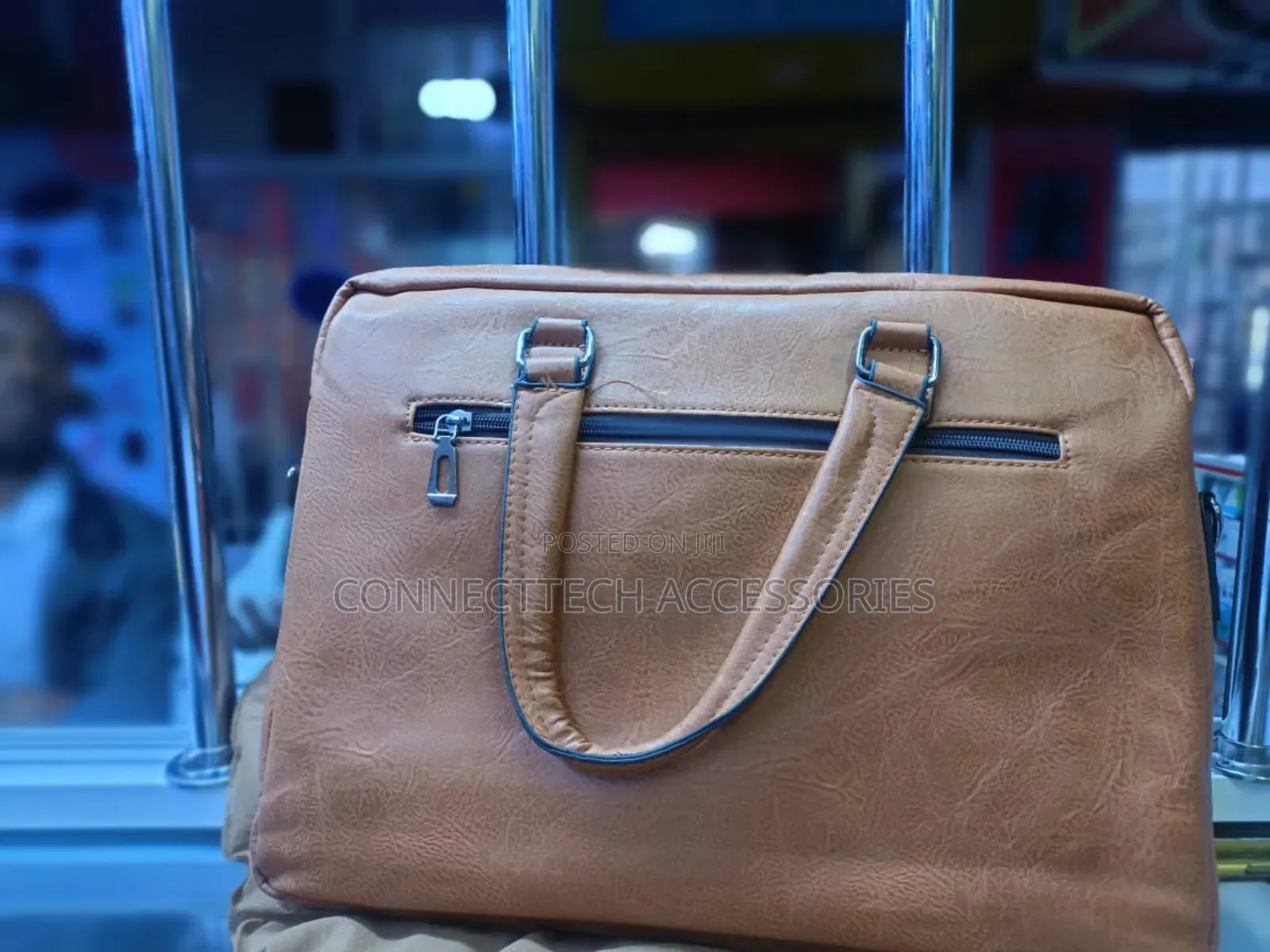 Jeep Buluo Leather Laptop Bag.