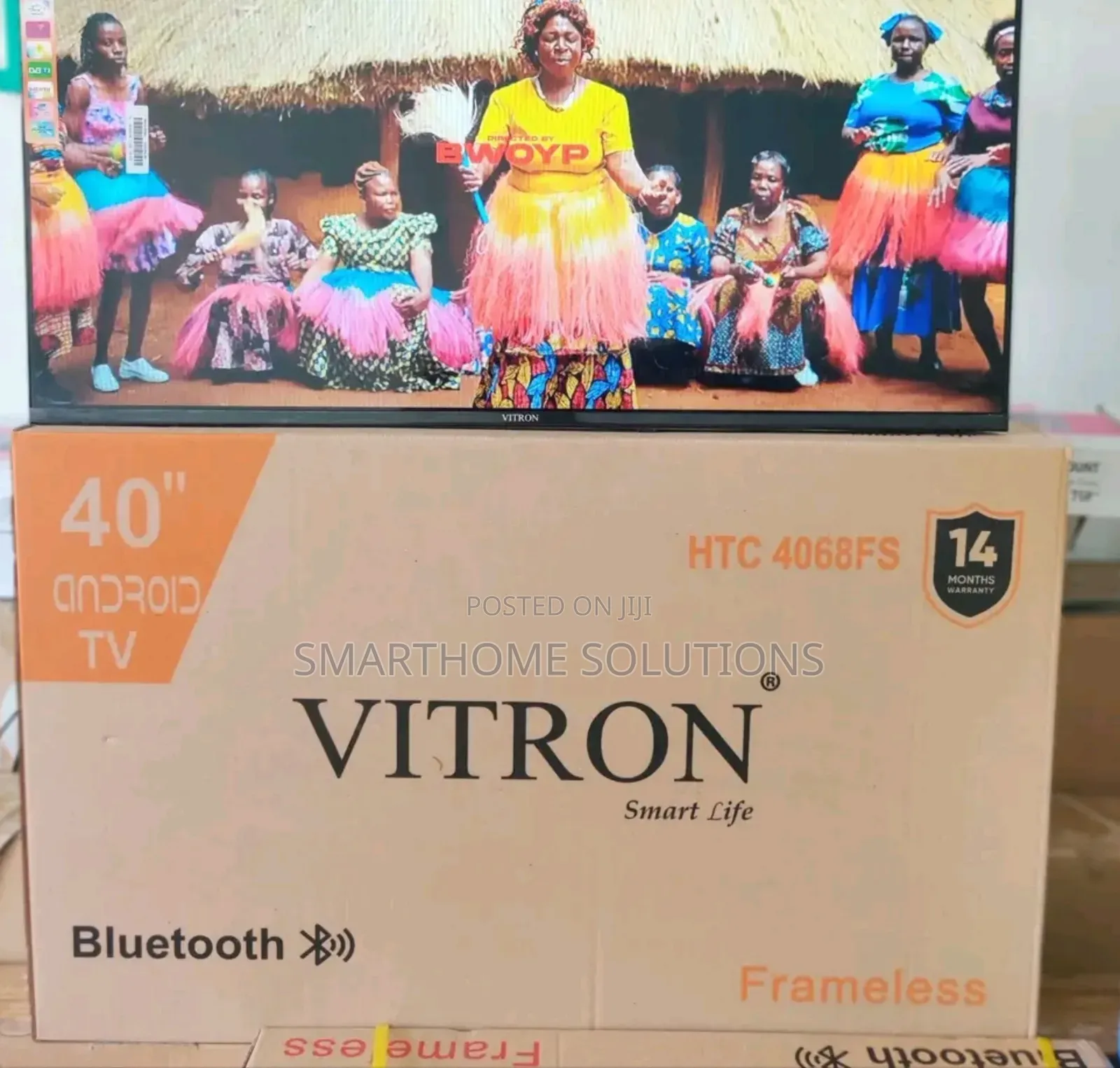 Size 40inch- Vitron1 Tv Android Smart Tv. 40inches