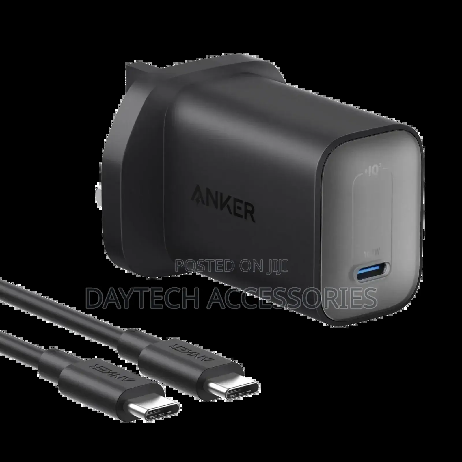 Anker Nano Charger 100w With 6ft Usb-C Cable - Black.