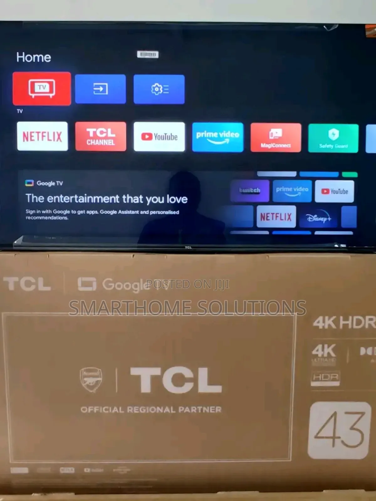 Tcl 43 Inch Smart 4k Google Tv 43v6c