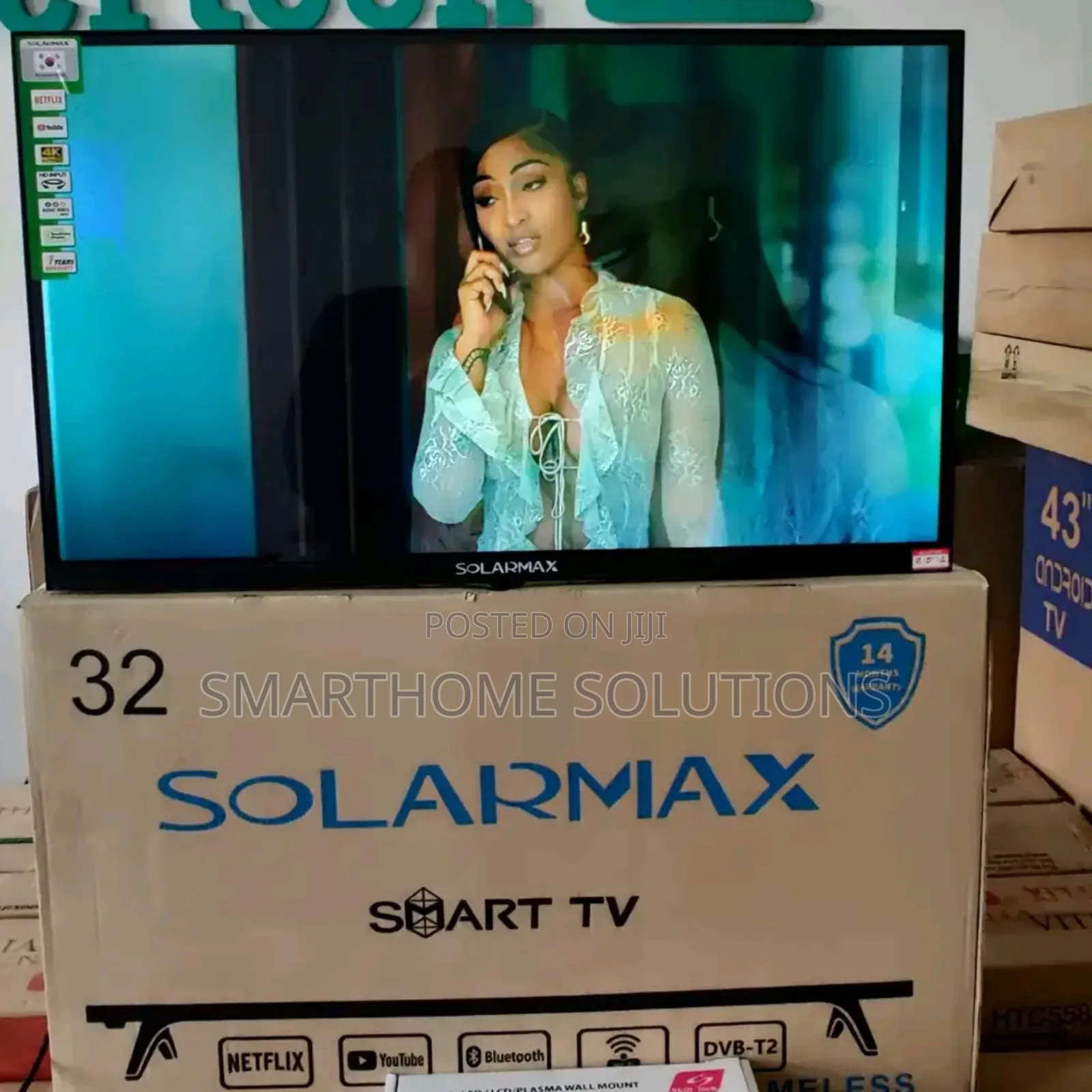 Solarmax 32" Inch Smart Android Tv Netflix/Youtube