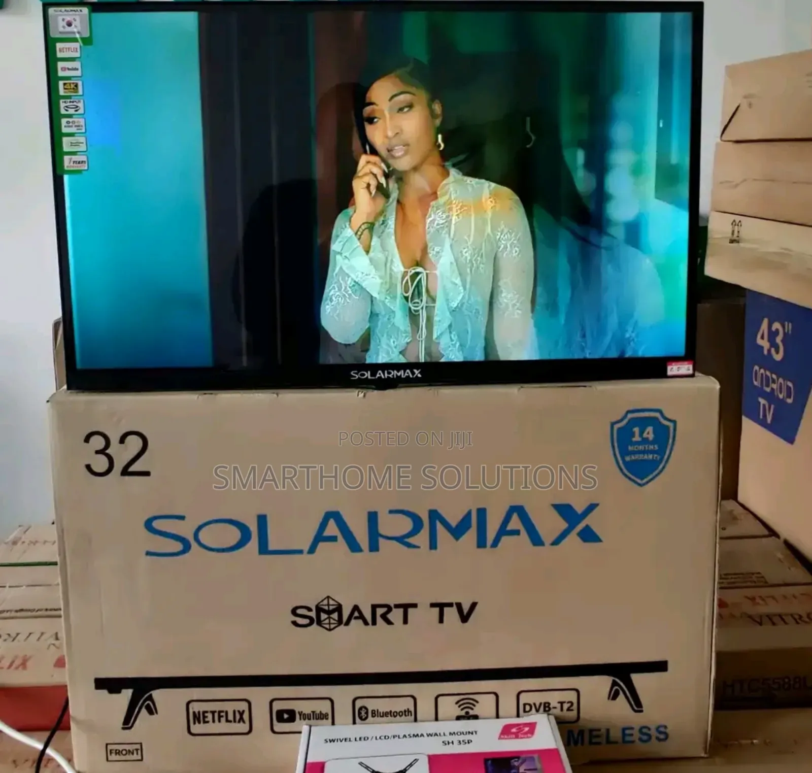 Solarmax 32" Inch Smart Android Tv Netflix/Youtube
