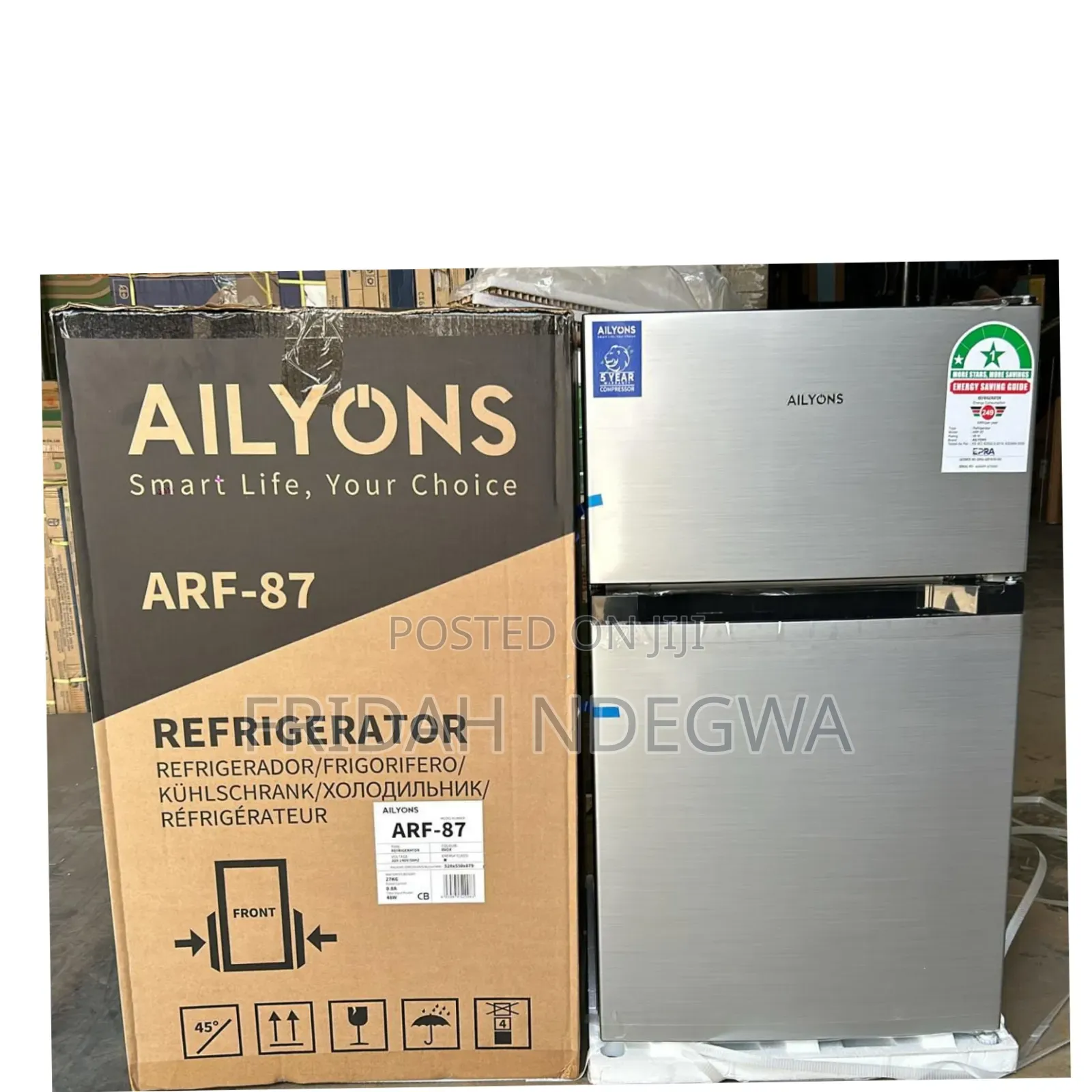 Ailyons 86litres Double Door Fridge (Arf-87)