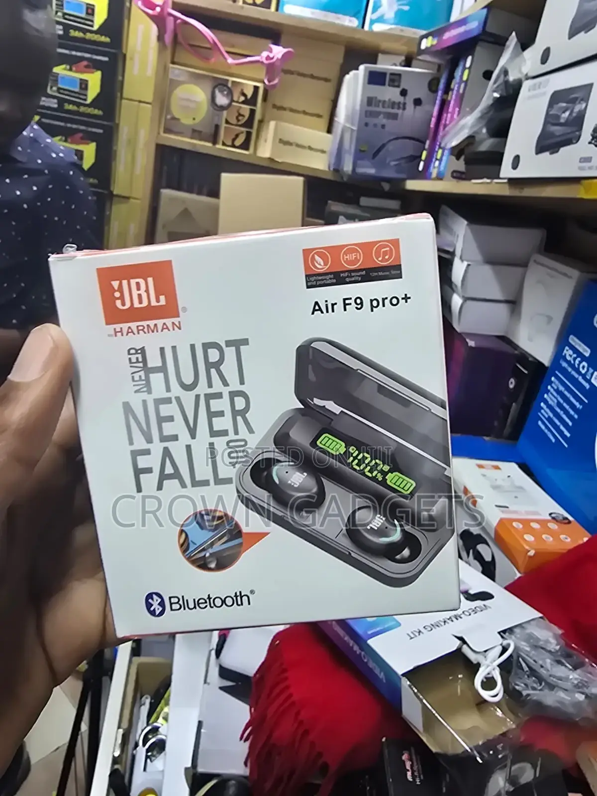 JBL Air F9 Pro+ Smart Touch Noise Cancelling Earbuds
