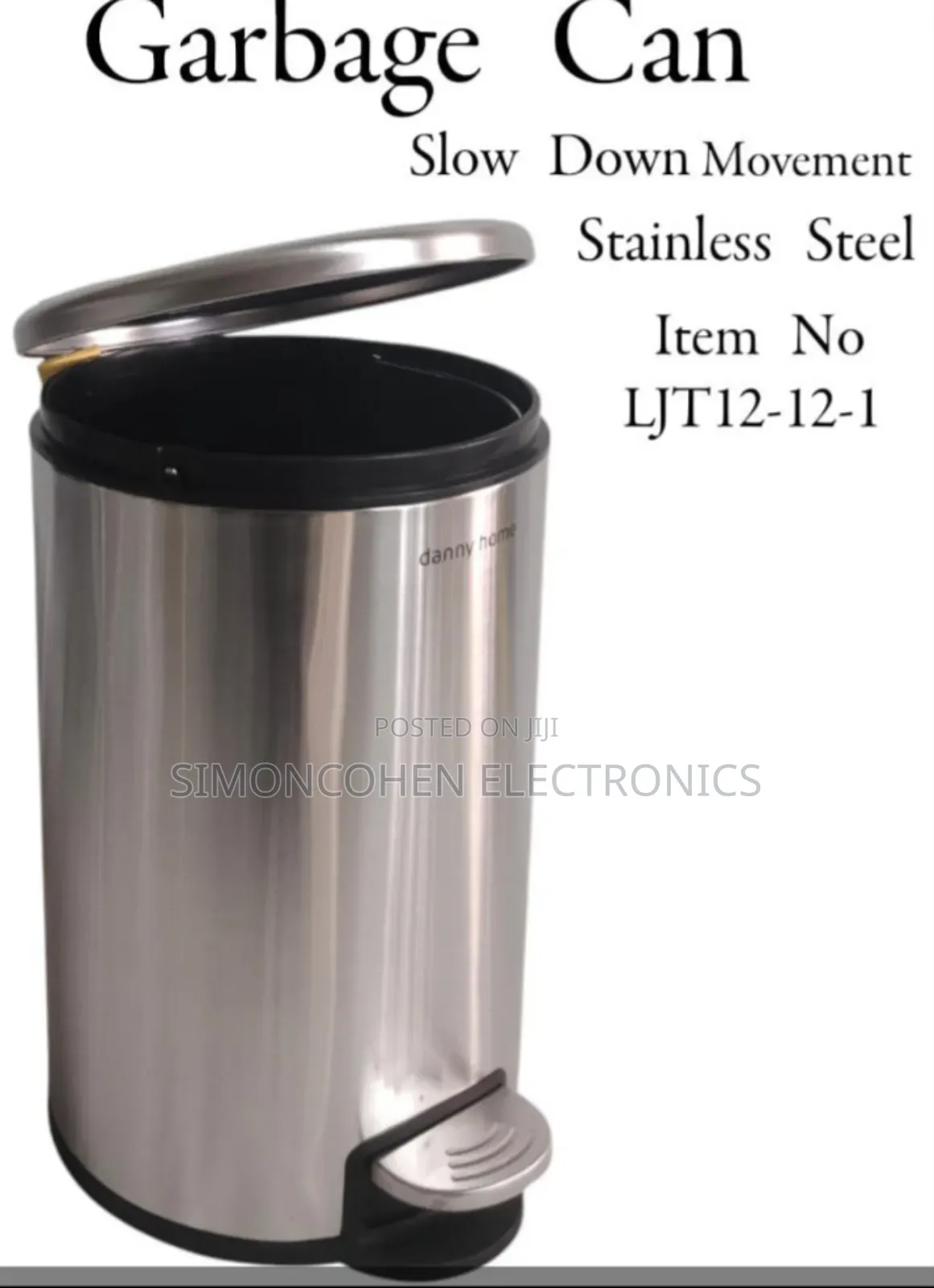 12l Stainless Steel Dustbin