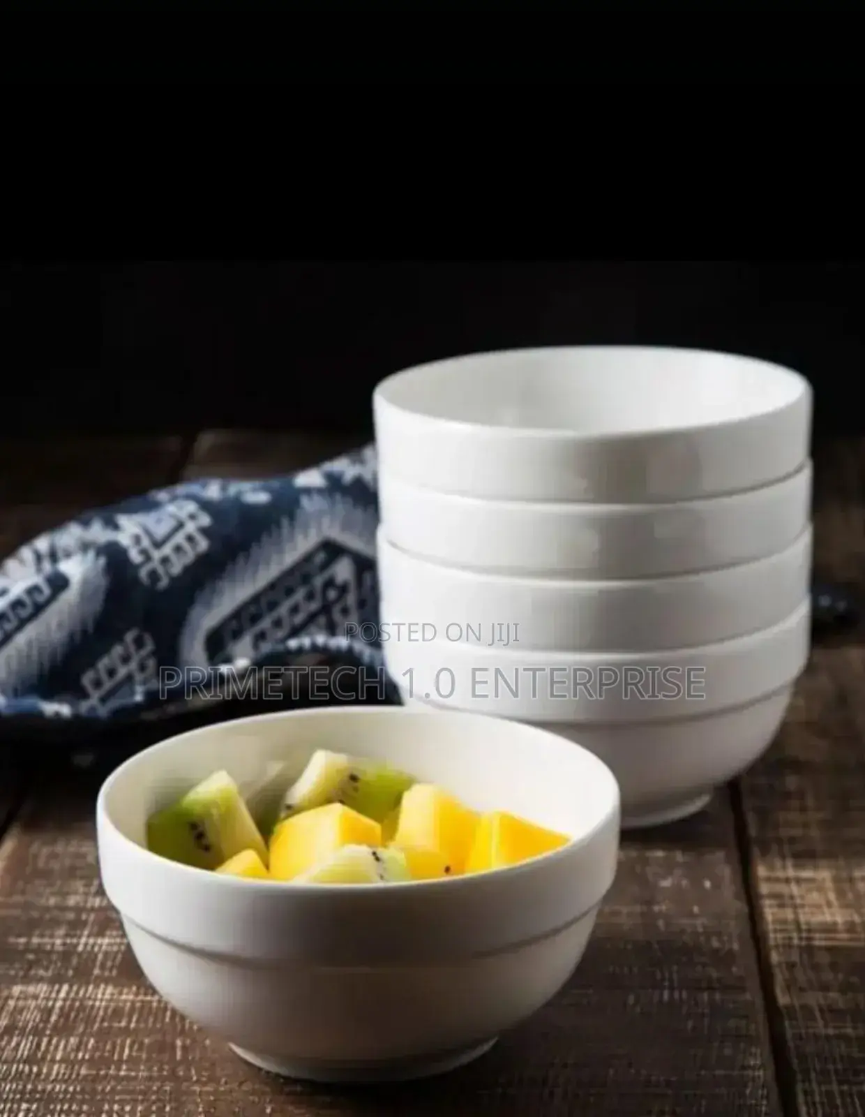 6 Inches Ceramic Stackable Bowls -6pcs