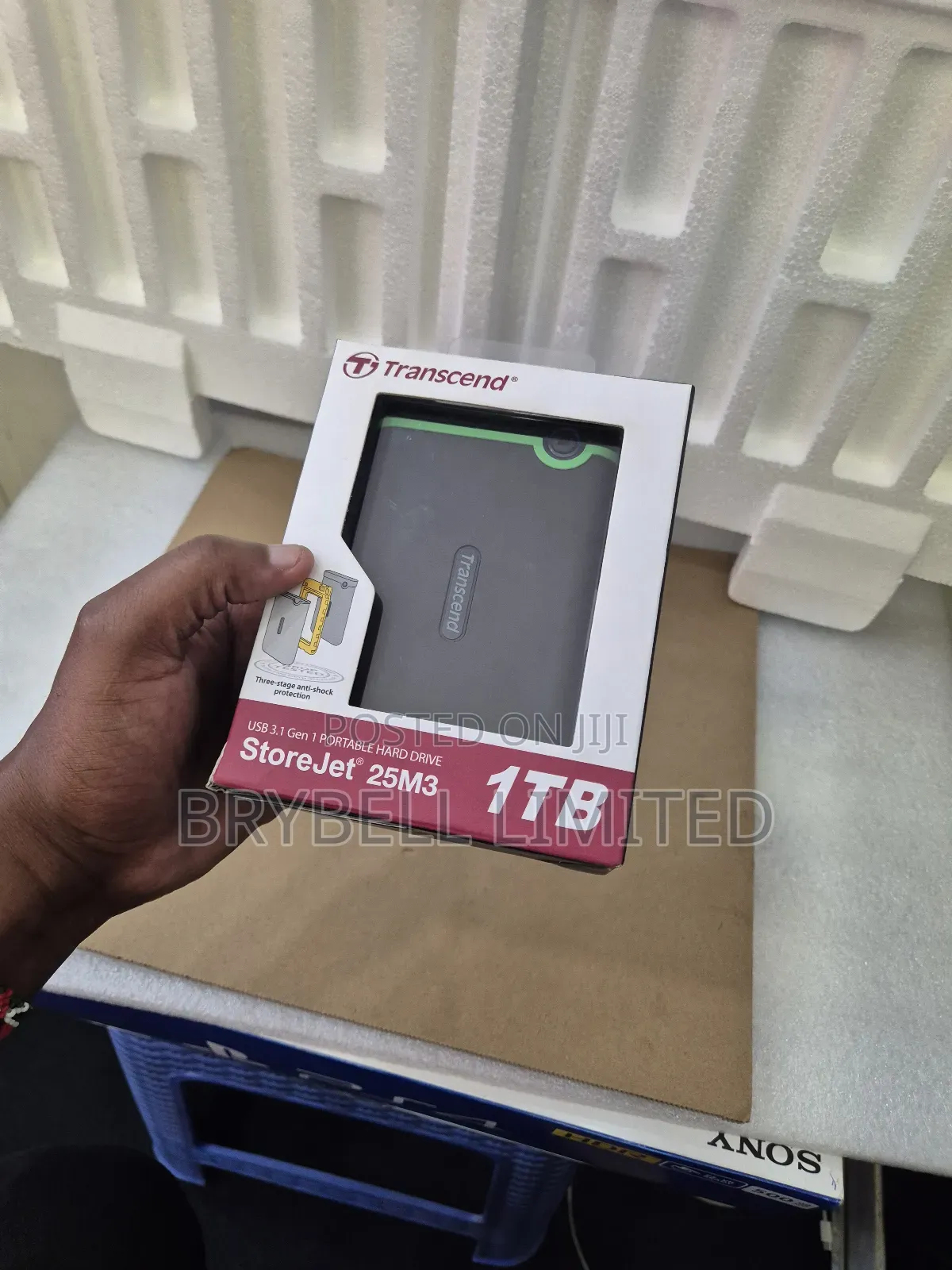 Brand New 1tb Transcend Hard Drive Gray