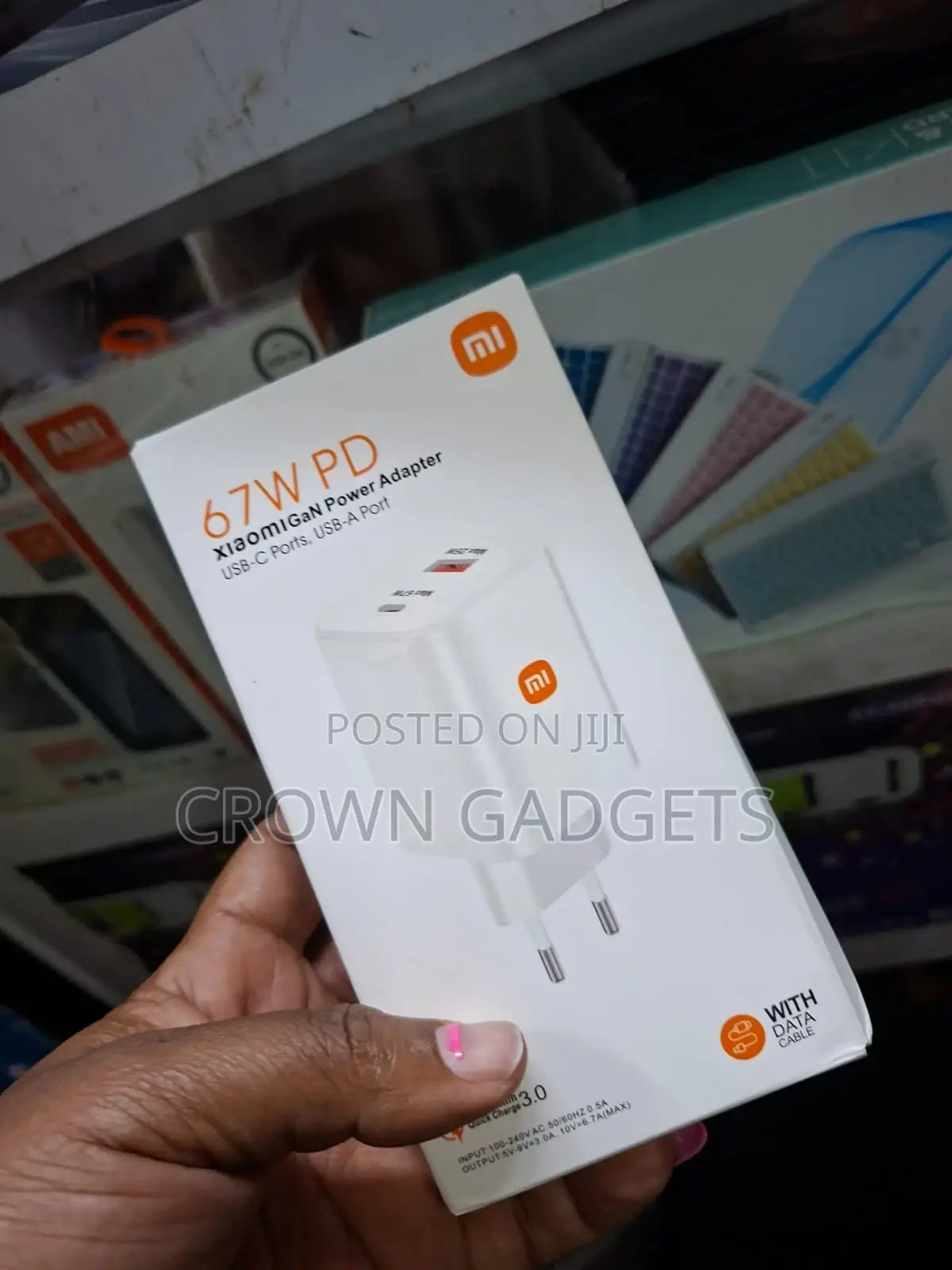 Original Xiaomi Gan 67w Pd Charger Dual Port Fast Adapter