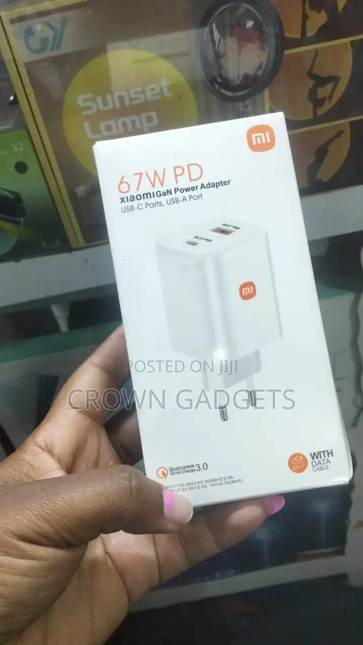 Original Xiaomi Gan 67w Pd Charger Dual Port Fast Adapter