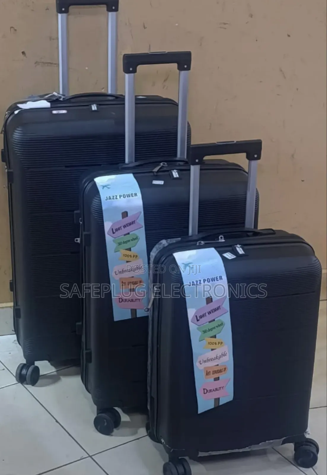Pp Unbreakable Rubber 3 in 1 Travel Suitcase Bags, Superior Quality