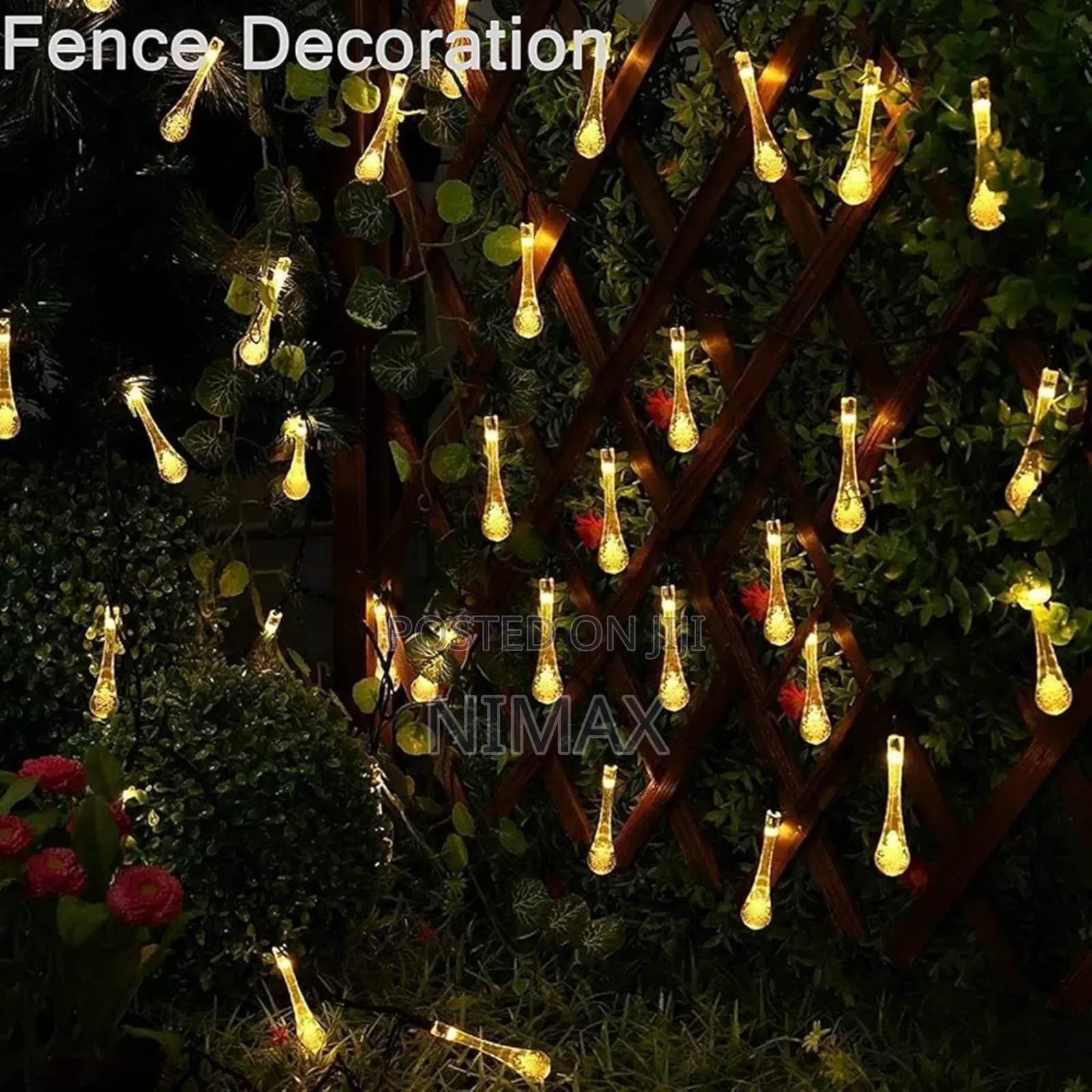 Water Drop 5mtrs Solar Powered Lights Waterproof