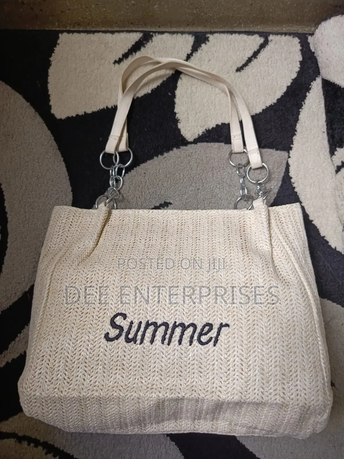 Retro Straw Woven Summer Tote Bag