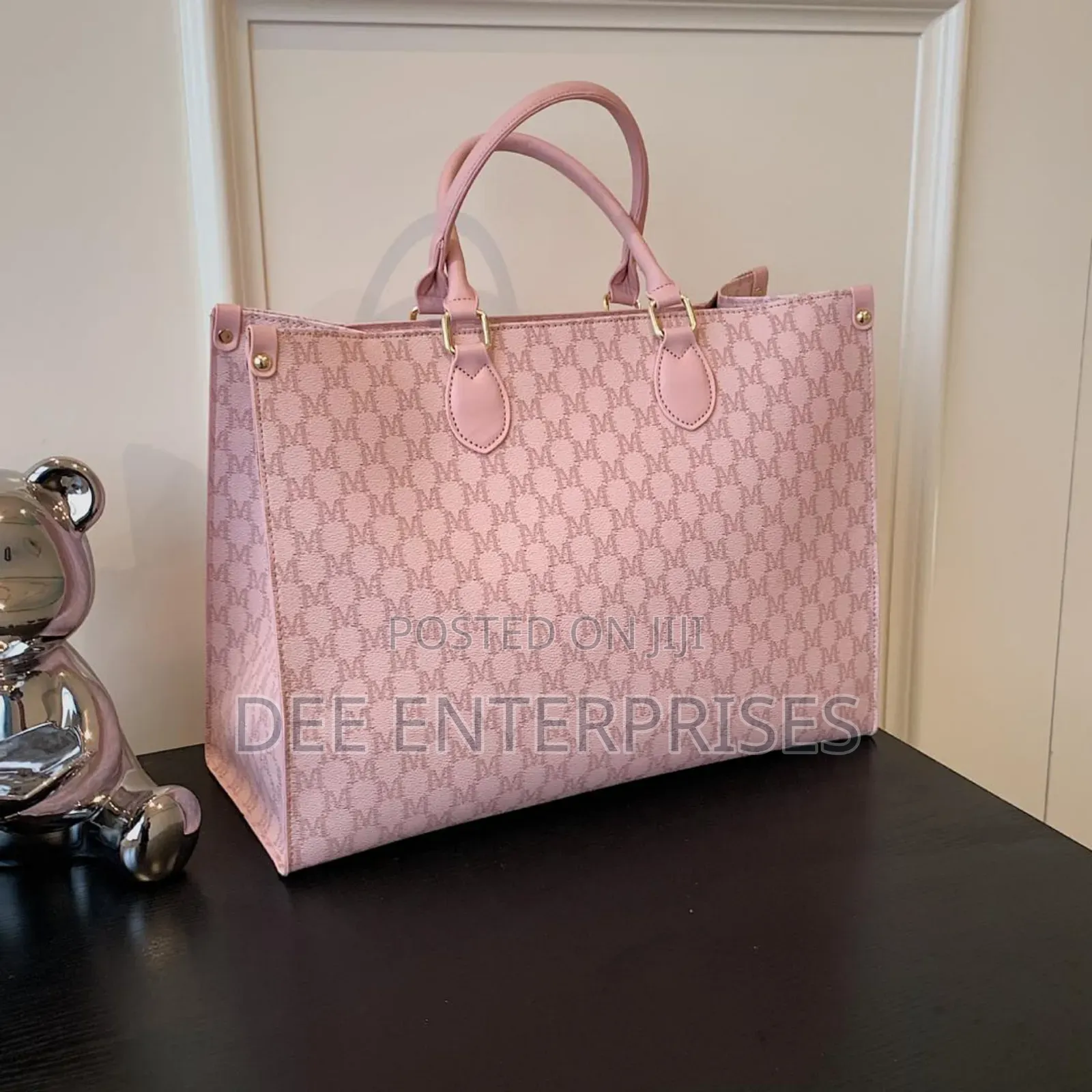 Geometric Pattern Top Handle Bag
