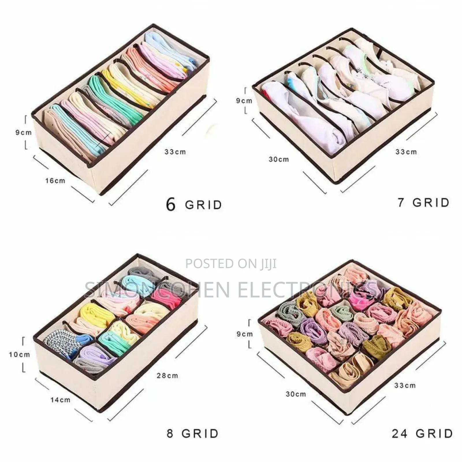 4pcs Set Undergarment Organizer