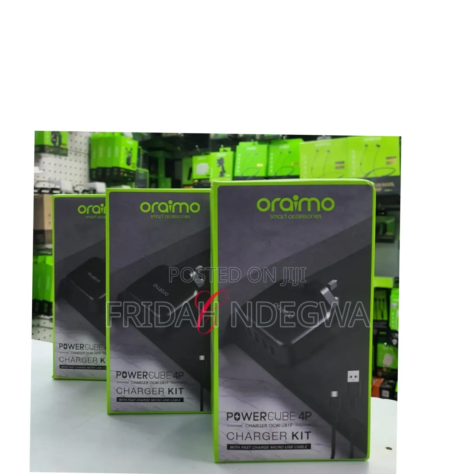 Oraimo Powercube 4p Ocw-U81f 4 Ports Chargers With Micro Usb Cable