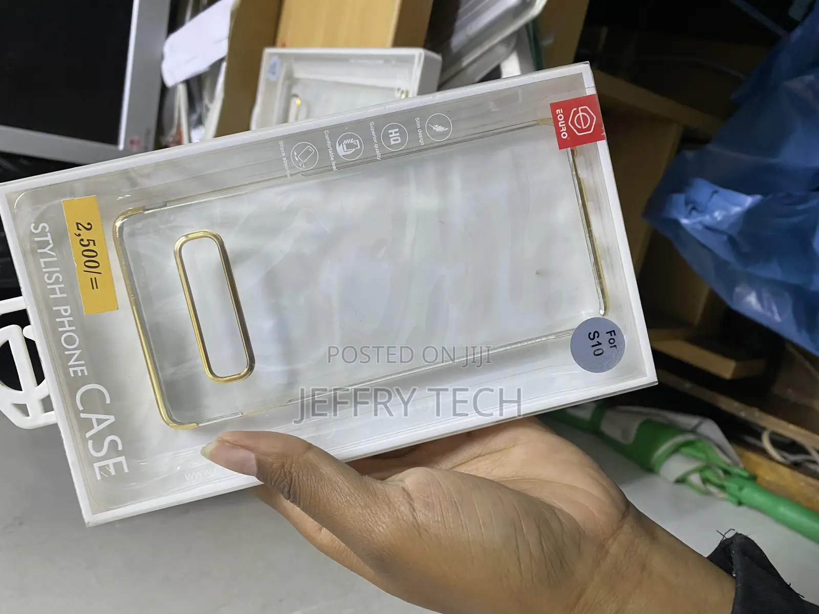 Mimic Samsung Galaxy S10 Series Glass Case With Gold Plating