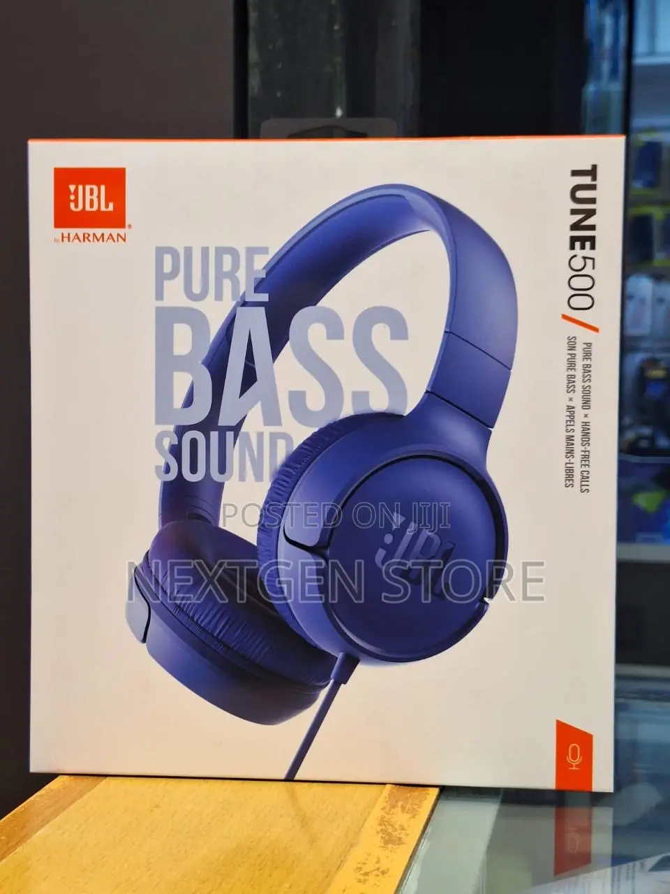 JBL Tune 500 Wired on-Ear Headphones.