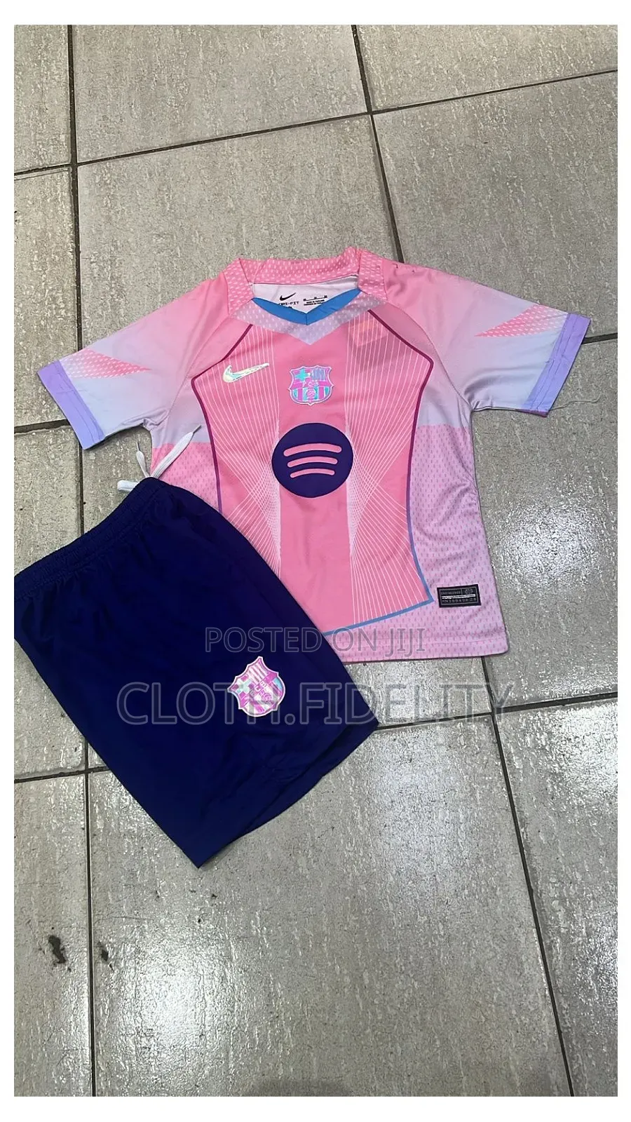 Barcelona Kids Pink Edition Jersey 25/26.
