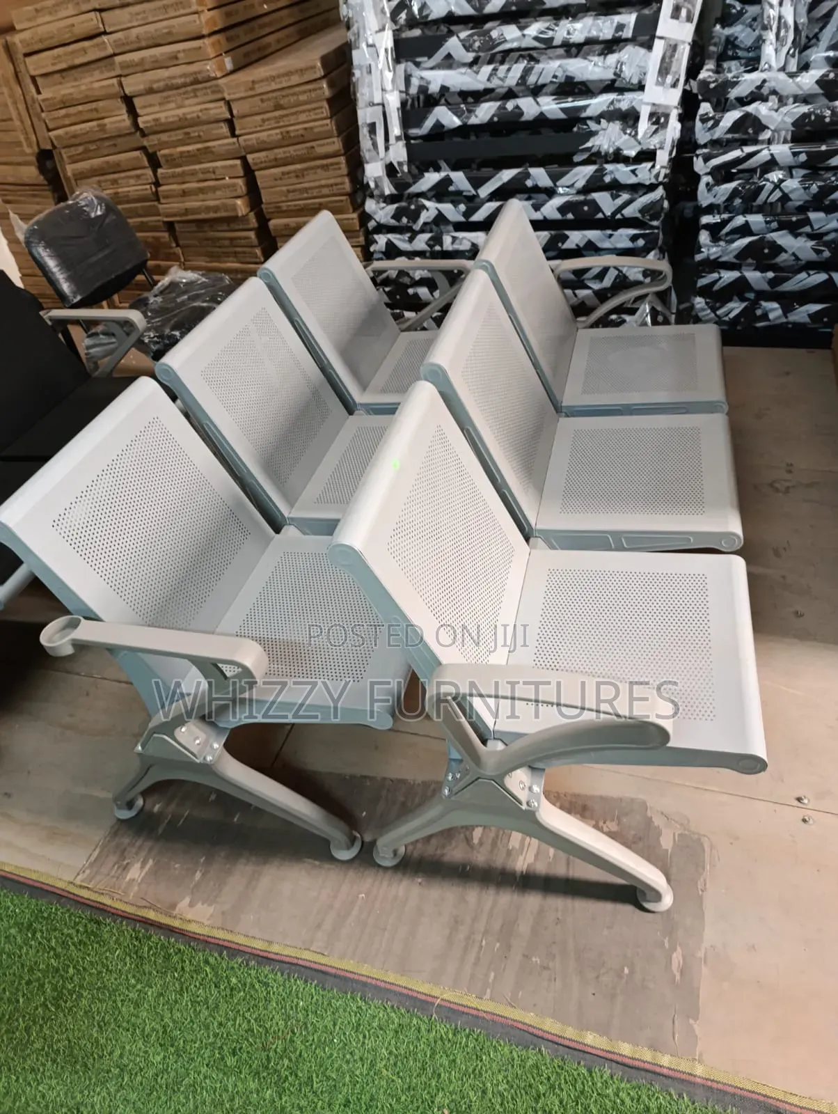 3-Seater Reception Waiting Bench