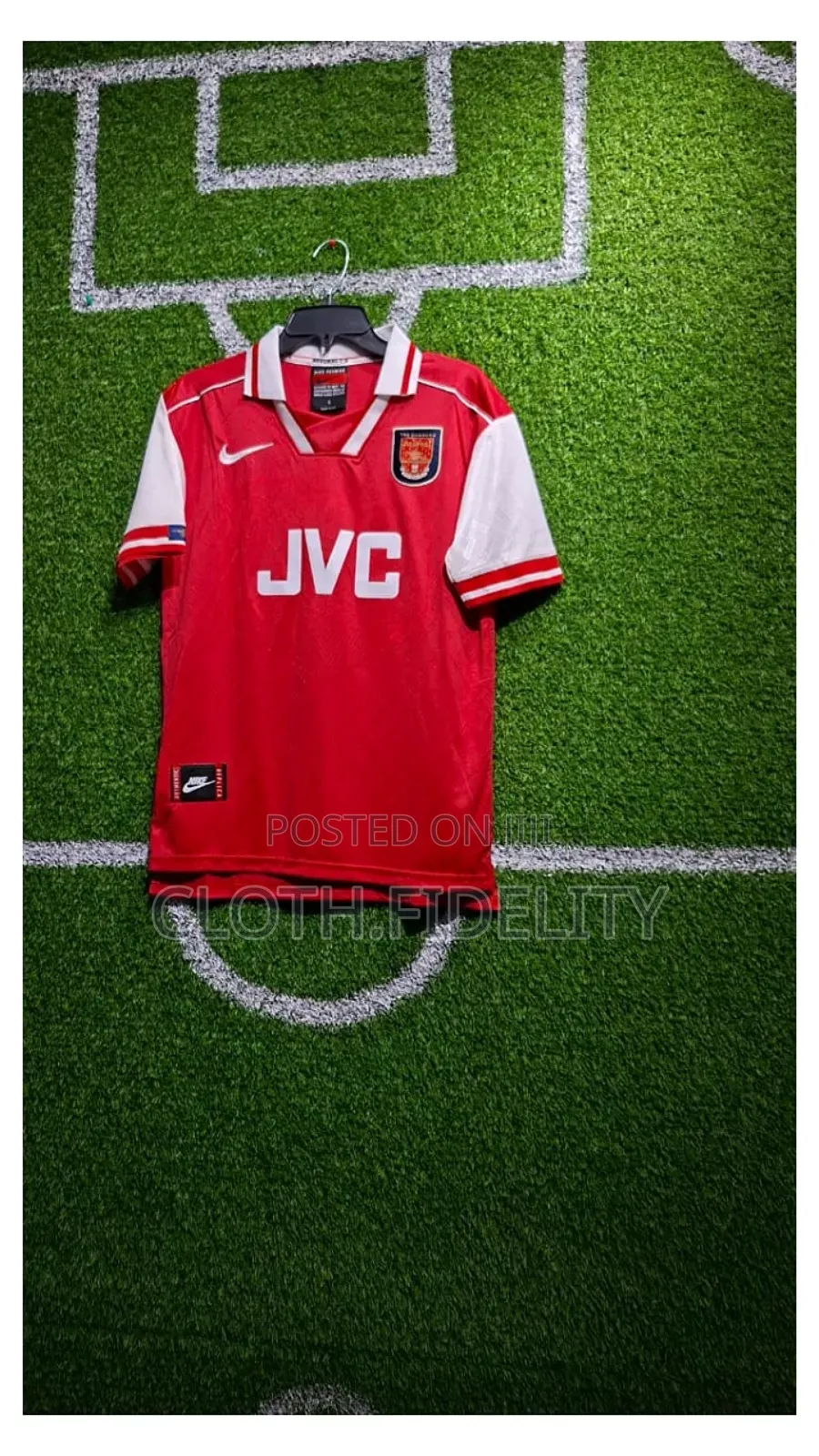 Arsenal Retro Home Kit 1996/1998.