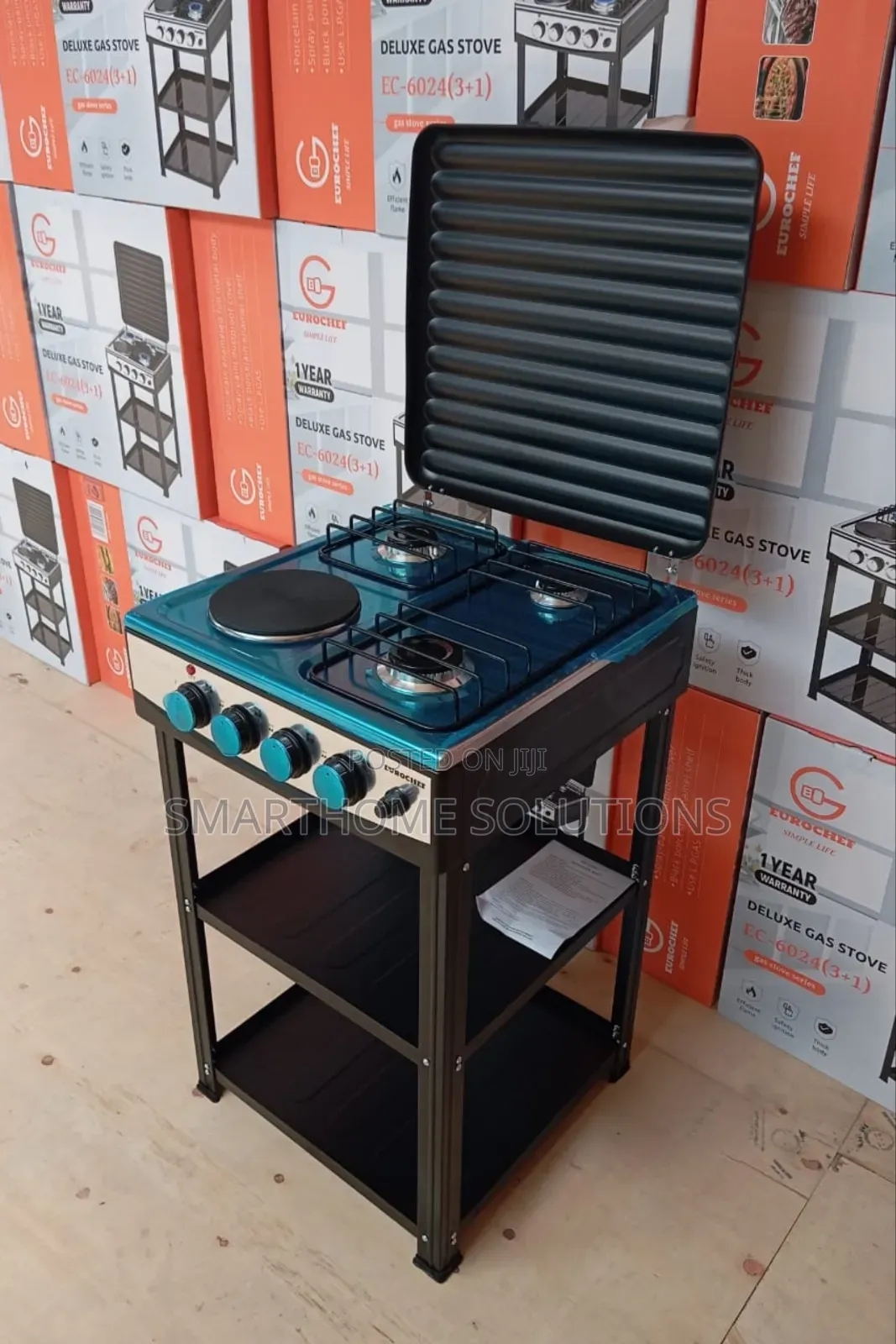 Eurochef Free Standing Cooker 3+1 With Shelves