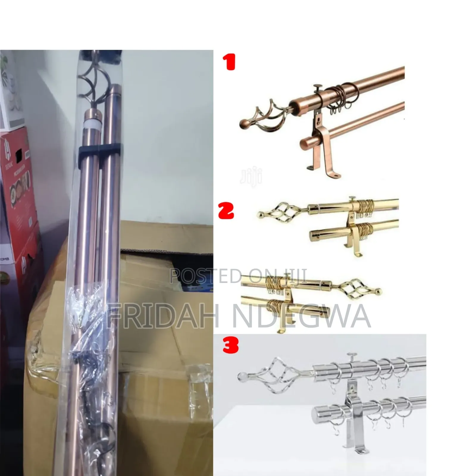 *Double Curtain Rods*
