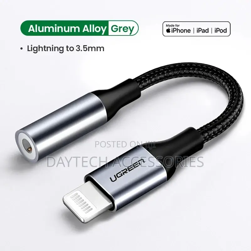 Ugreen 30759 Lightning to 3.5mm Audio Adapter White.