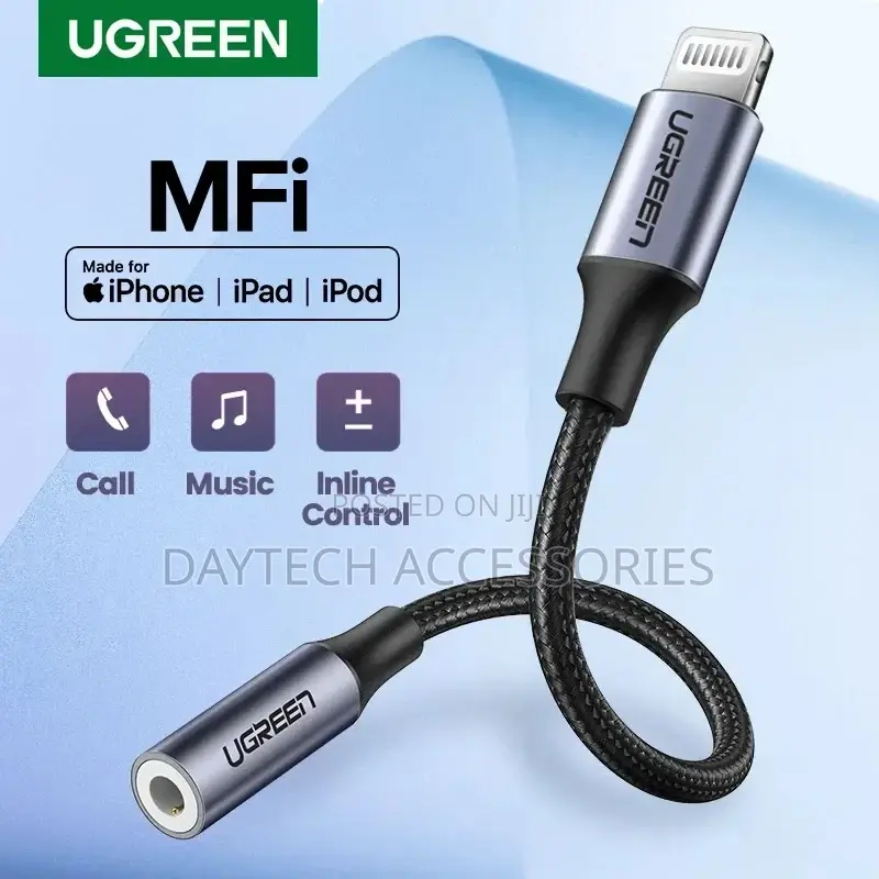 Ugreen 30759 Lightning to 3.5mm Audio Adapter White.