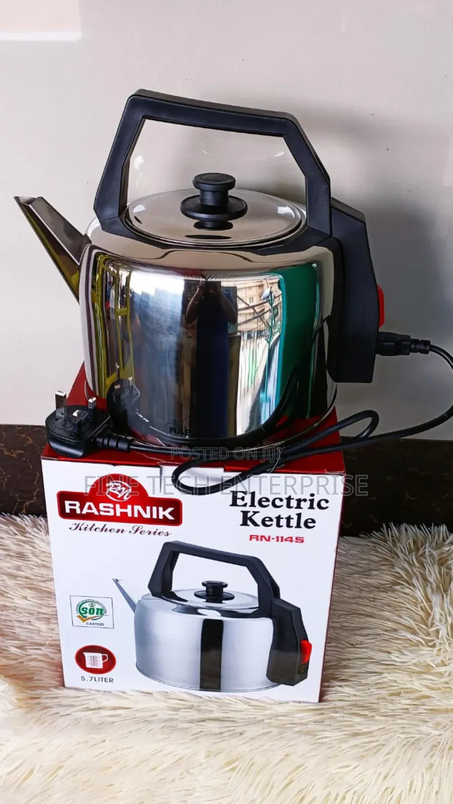 Rashnik Electric Kettle Capacity 5.7 Litres