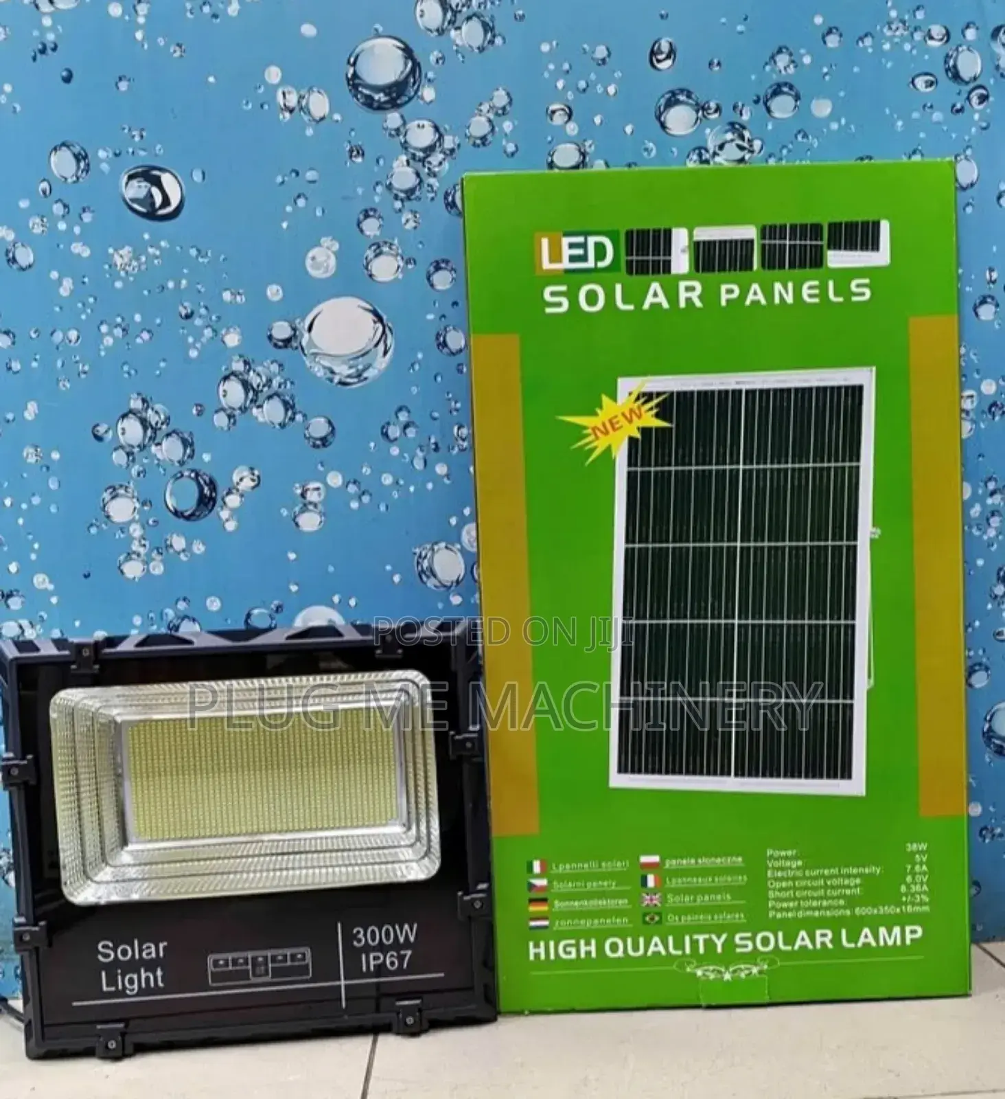 300w Ip 67– High-Powered Solar Floodlight