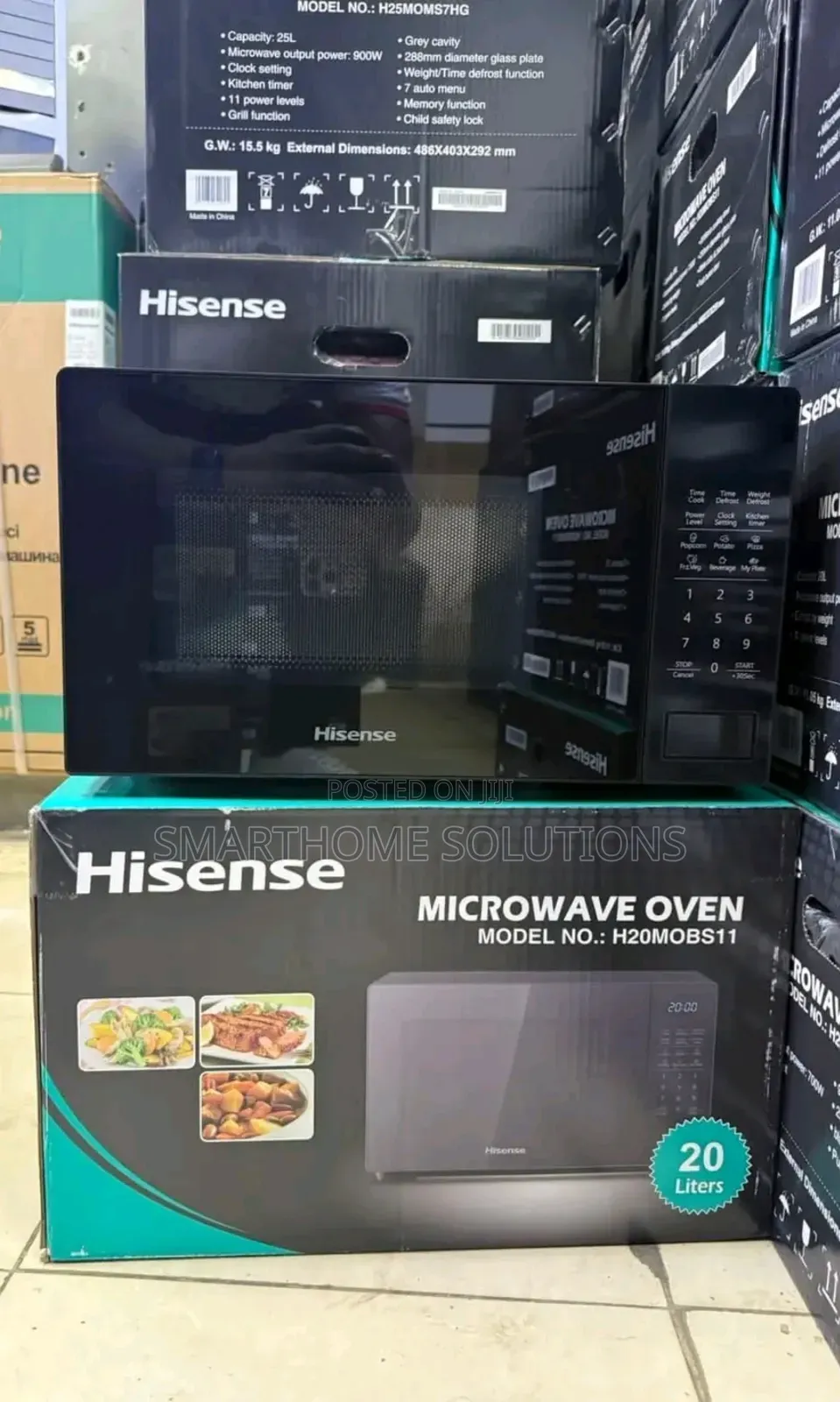 Black Hisense Microwave