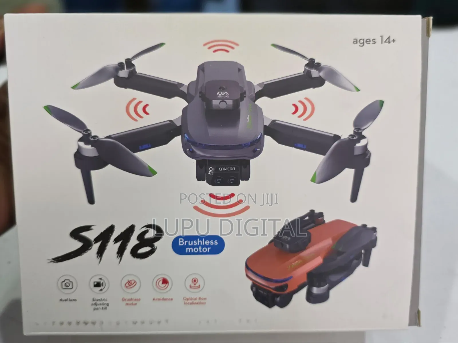 S118 Brushless Motor Drone Dual Hd Camera Optical Flow Obstacle