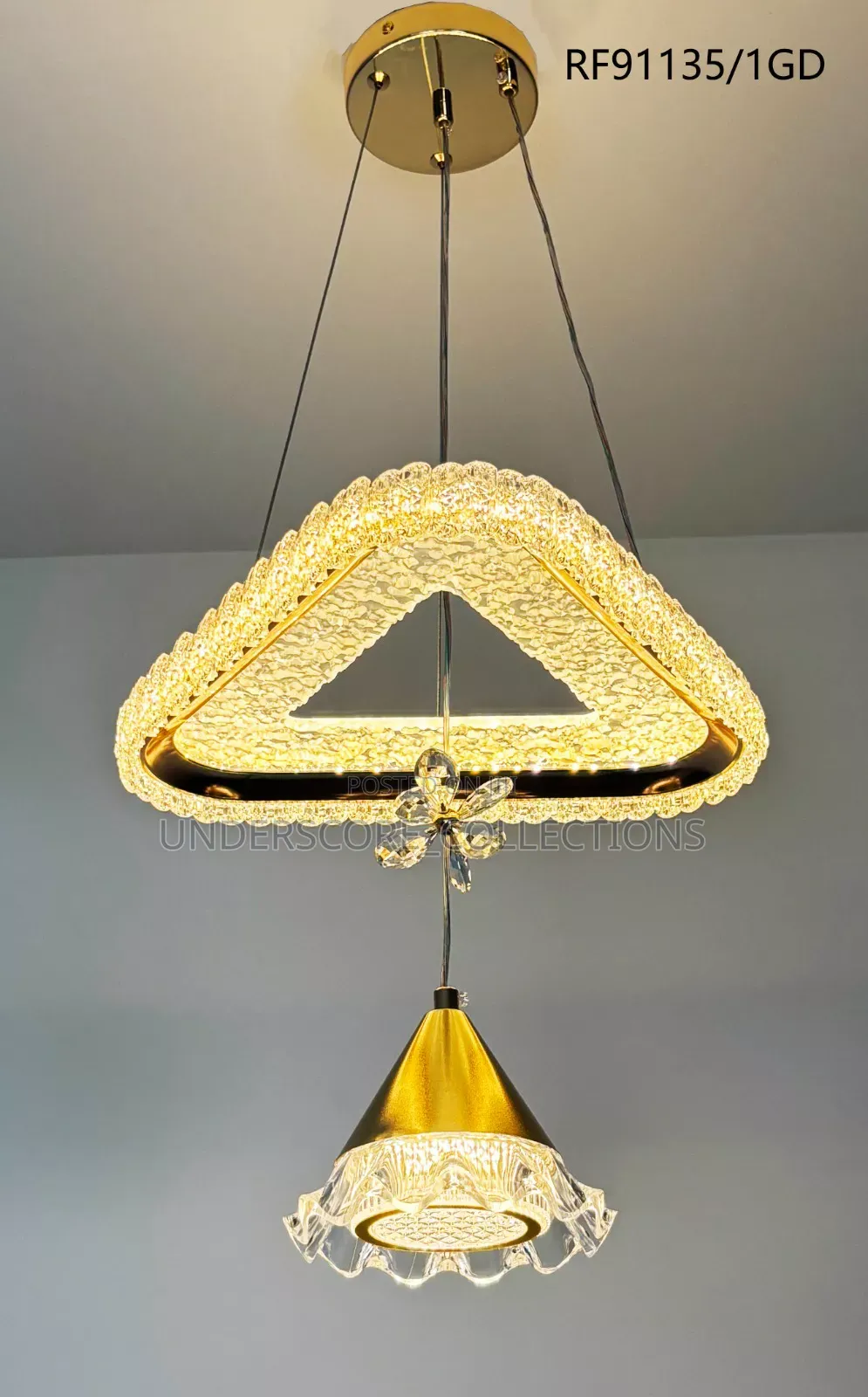 Gold Led Crystal Chandeliers